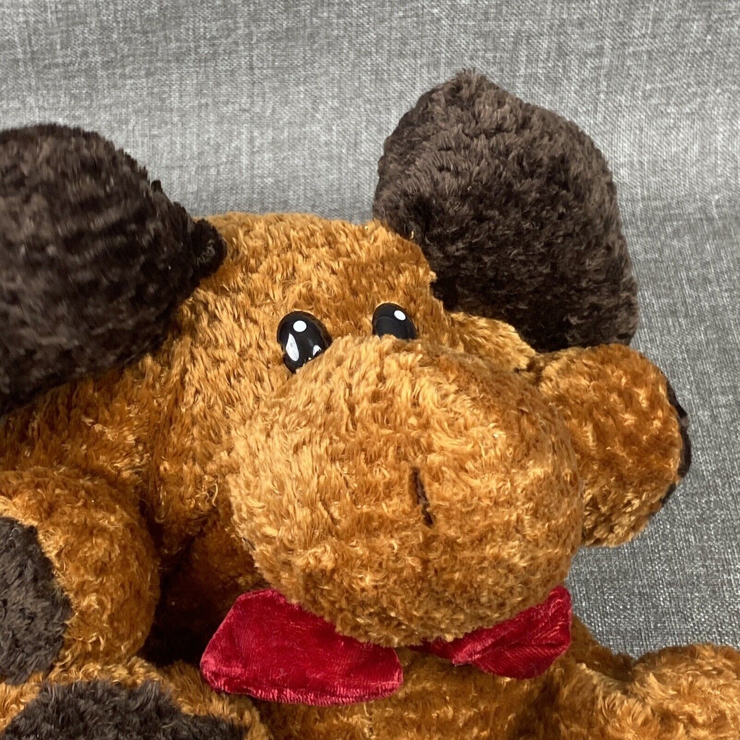 Dan Dee Collectors Choice Moose Plush Red Bow Tie (Super Cute)