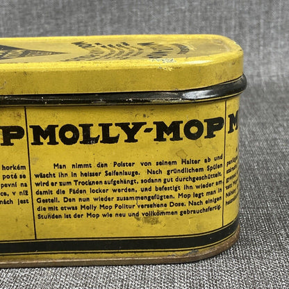 Vintage Interchangeable Molly-Mop Polish in the original Lithographed Can