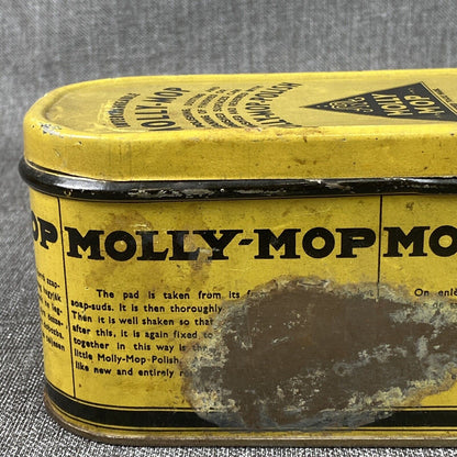 Vintage Interchangeable Molly-Mop Polish in the original Lithographed Can