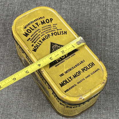 Vintage Interchangeable Molly-Mop Polish in the original Lithographed Can