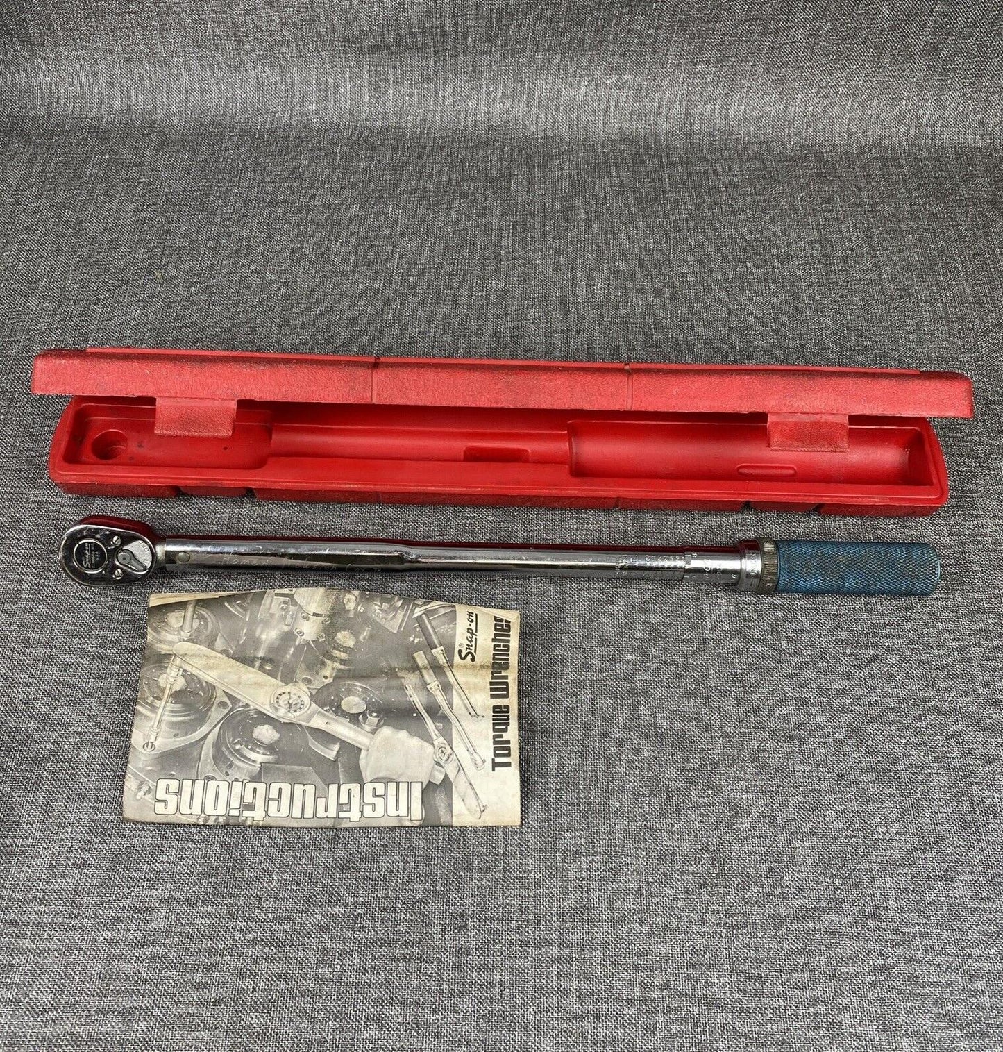 Snap-on 1/2" Drive Ratcheting Click Torque Wrench 30 - 200 Ft Lbs QJR3200A USA