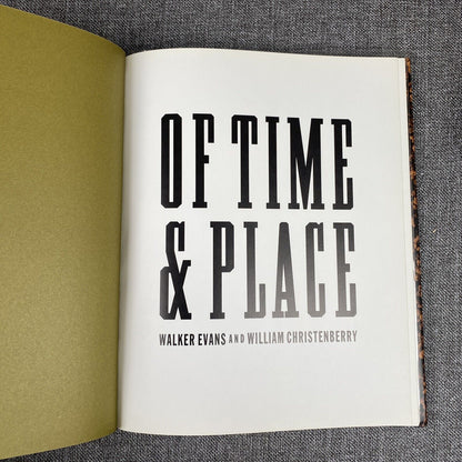 Of Time & Place, Walker Evans & William Christenberry SIGNED