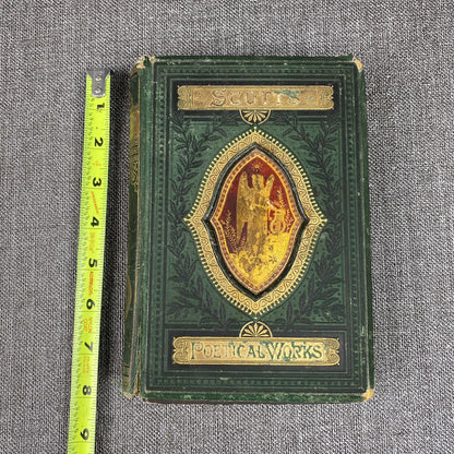 Antique Sir Walter Scott's Poetical Works Gall & Inglis Landscape Edition Rare