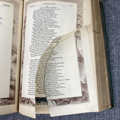 Antique Sir Walter Scott's Poetical Works Gall & Inglis Landscape Edition Rare