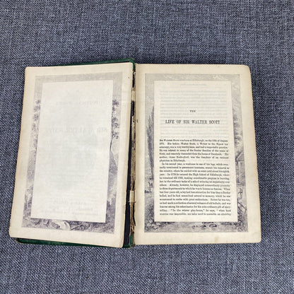 Antique Sir Walter Scott's Poetical Works Gall & Inglis Landscape Edition Rare