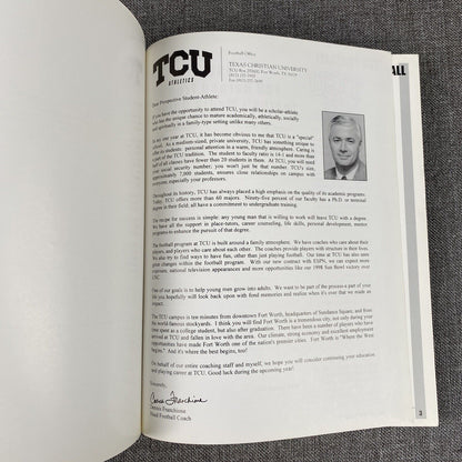 1999 TCU Football Media Guide