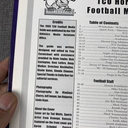 1999 TCU Football Media Guide
