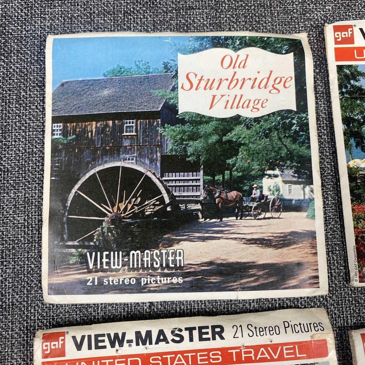 Vintage View Master Locations Lot Cypress Gardens, Monticello, Shenandoah, ...