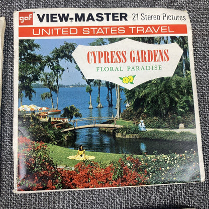 Vintage View Master Locations Lot Cypress Gardens, Monticello, Shenandoah, ...