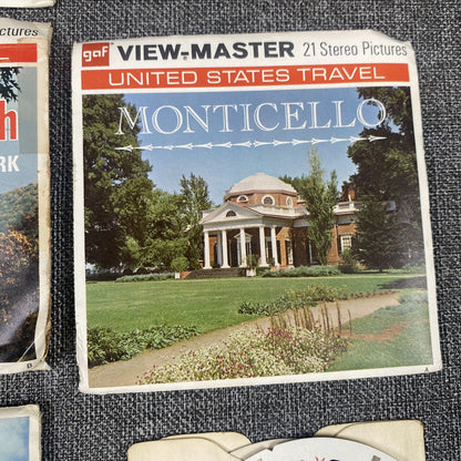 Vintage View Master Locations Lot Cypress Gardens, Monticello, Shenandoah, ...