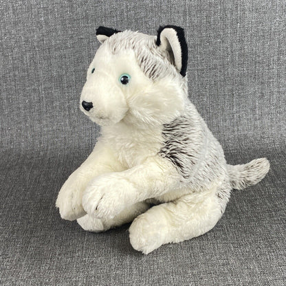 Animal Alley Husky  Dog 2009 Stuffed Toy Gray White ToysRUs 12"