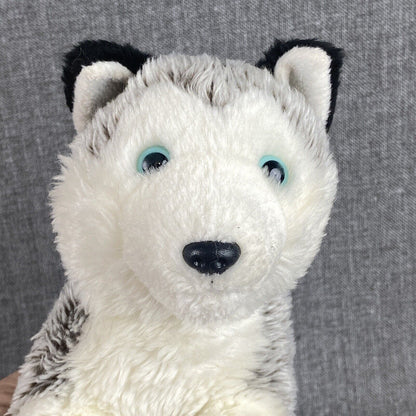 Animal Alley Husky  Dog 2009 Stuffed Toy Gray White ToysRUs 12"