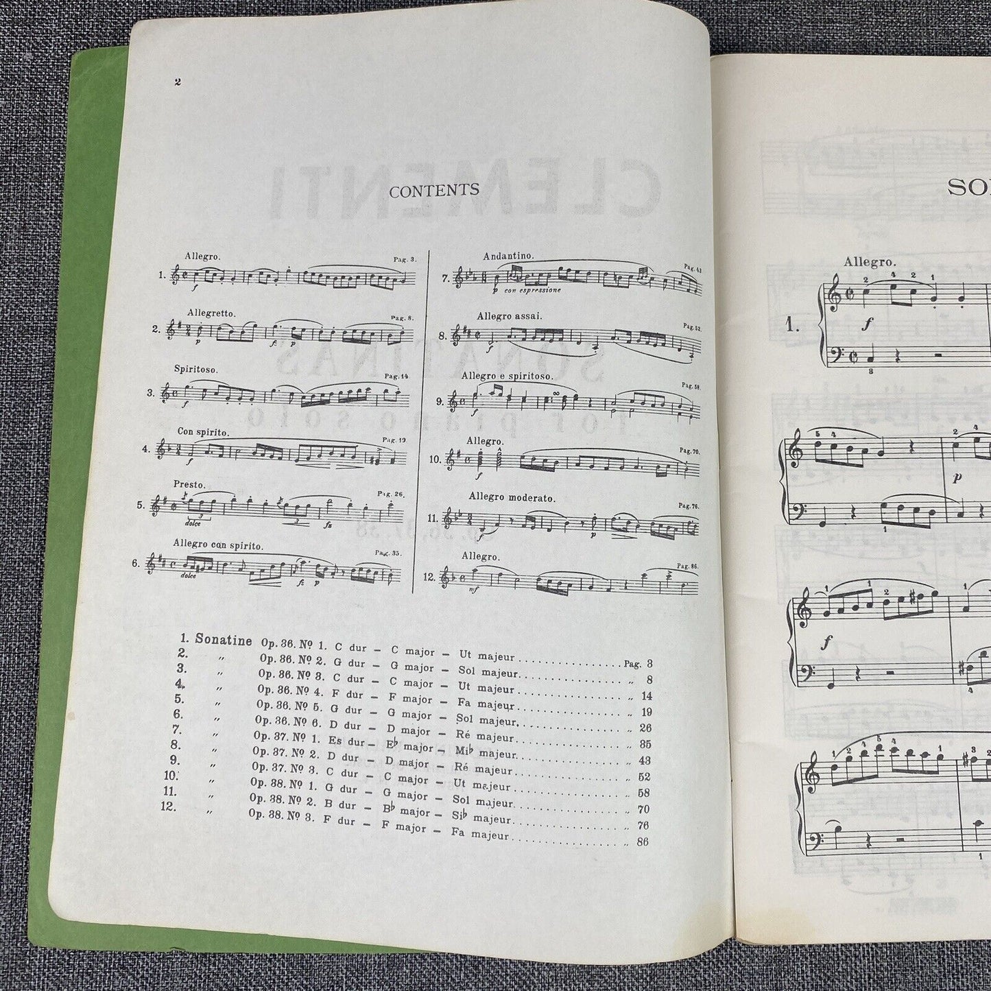 Selected Piano Sonatas Sheet Music Clementi, Muzio piano 36, 37, 38