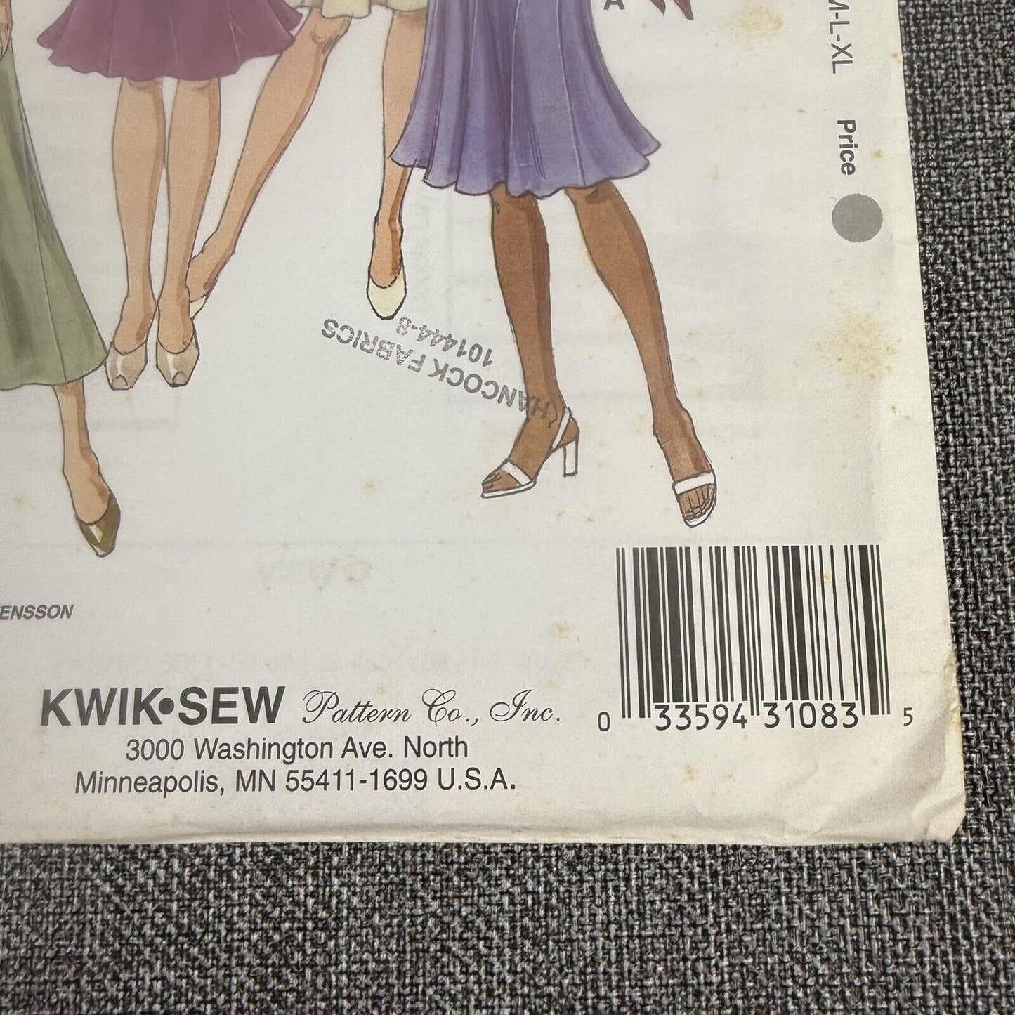 Kwik Sew 3108 Misses Skirts Sewing Pattern Sz XS, S, M-L, XL