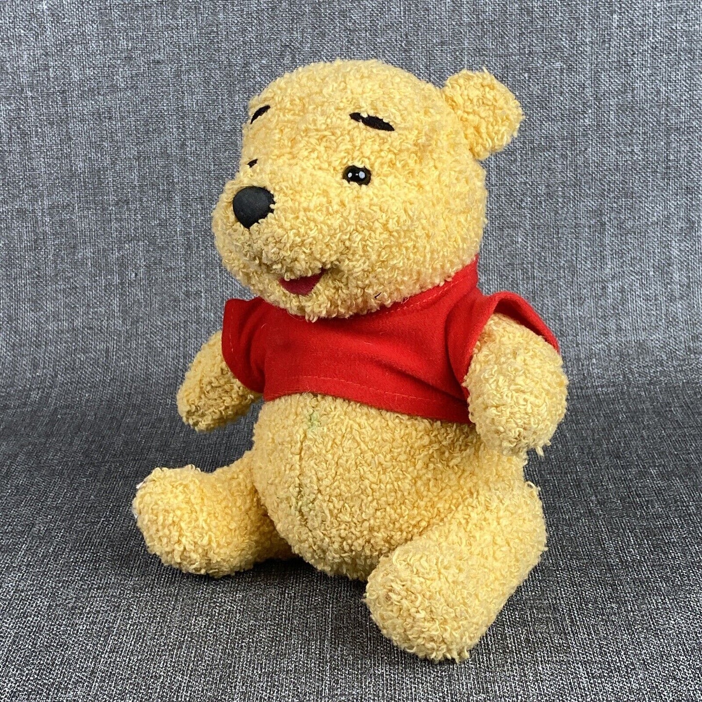 VTG Mattel Posable Plush Winnie The Pooh Talking Singing Disney 1998 Tested 8.5"