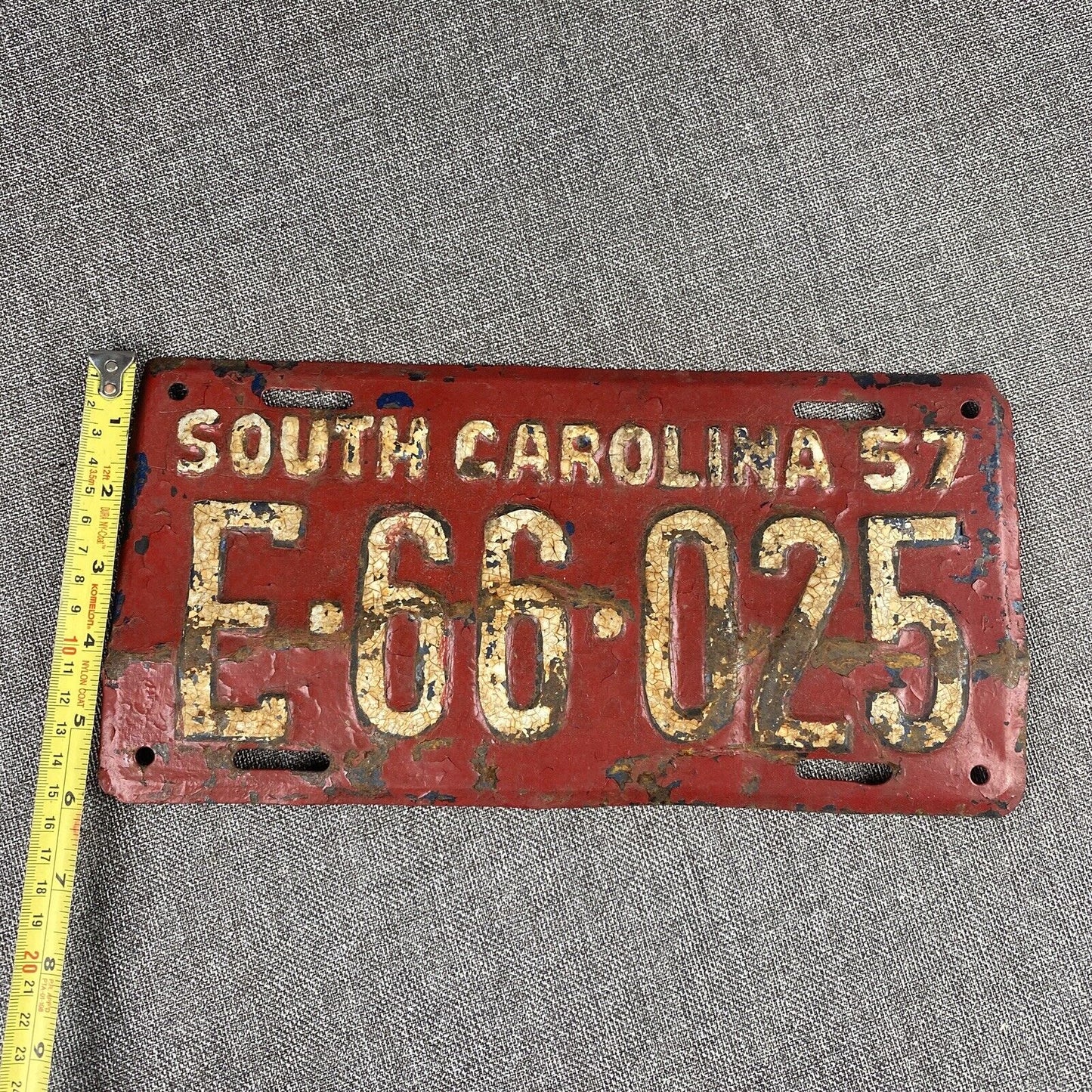 1957 SOUTH CAROLINA license plate Vintage antique auto tag