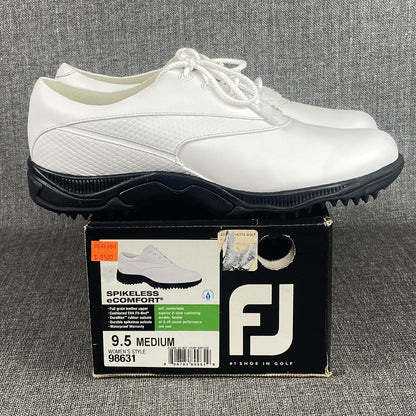 New FootJoy Women’s Golf Shoes, Traditions, White, Size 9.5 M, Spikeless 98631