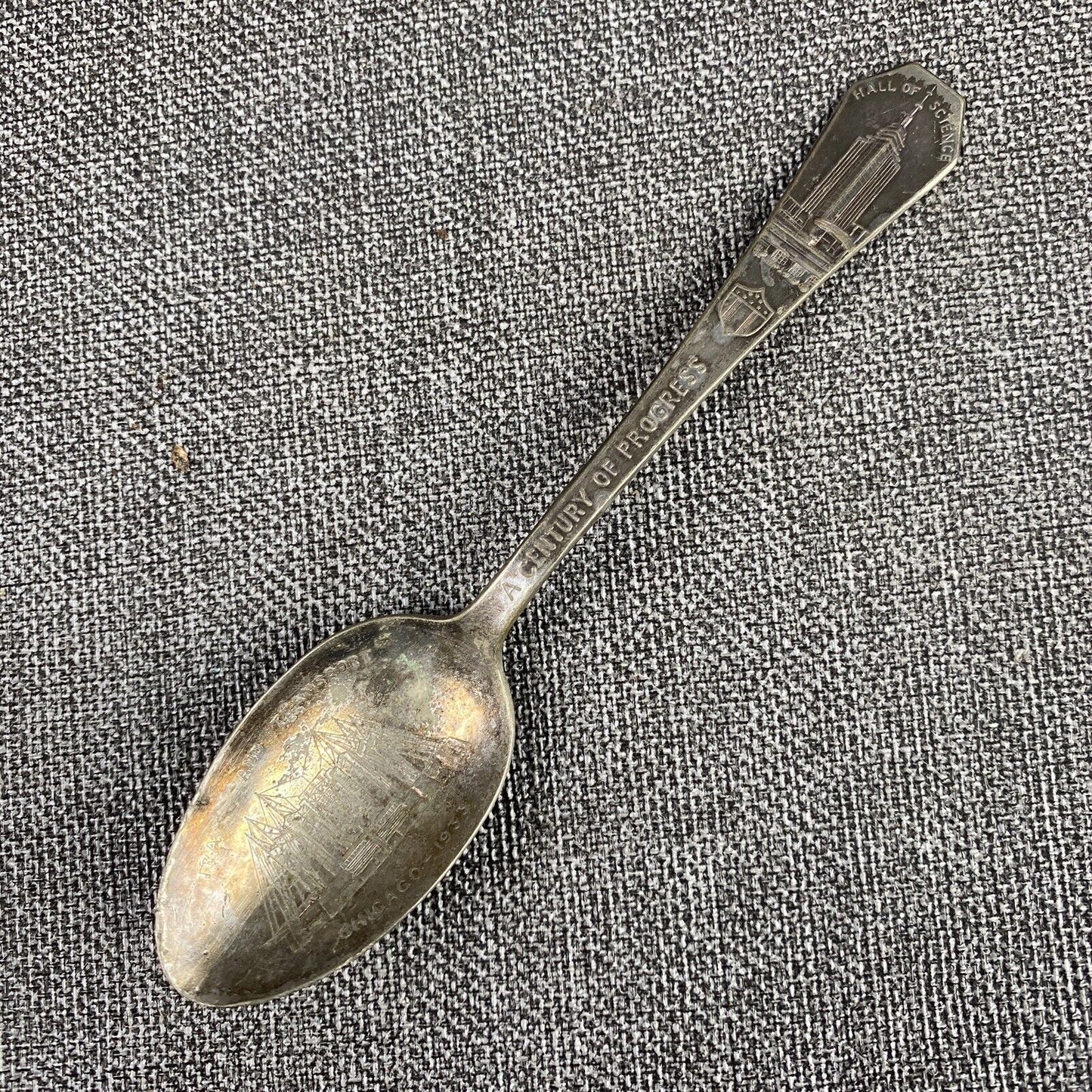 A Century of Progress 1933 Chicago World's Fair Spoon Hall of Science