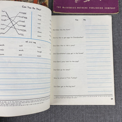 Vintage elementary School Work Books Spelling, Math etc... 1970's