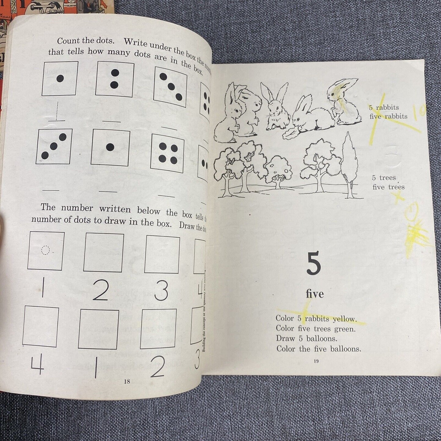 Vintage elementary School Work Books Spelling, Math etc... 1970's