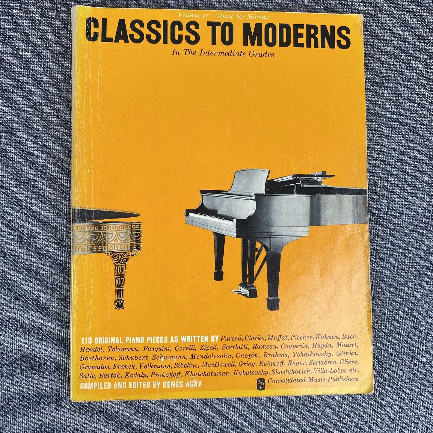 Intermediate Grades Classics to Moderns Piano Music for Millions Series Vol 37