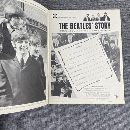 The Beatle's Story Song Album with guitar chords,  Dollar Line 199, 1964