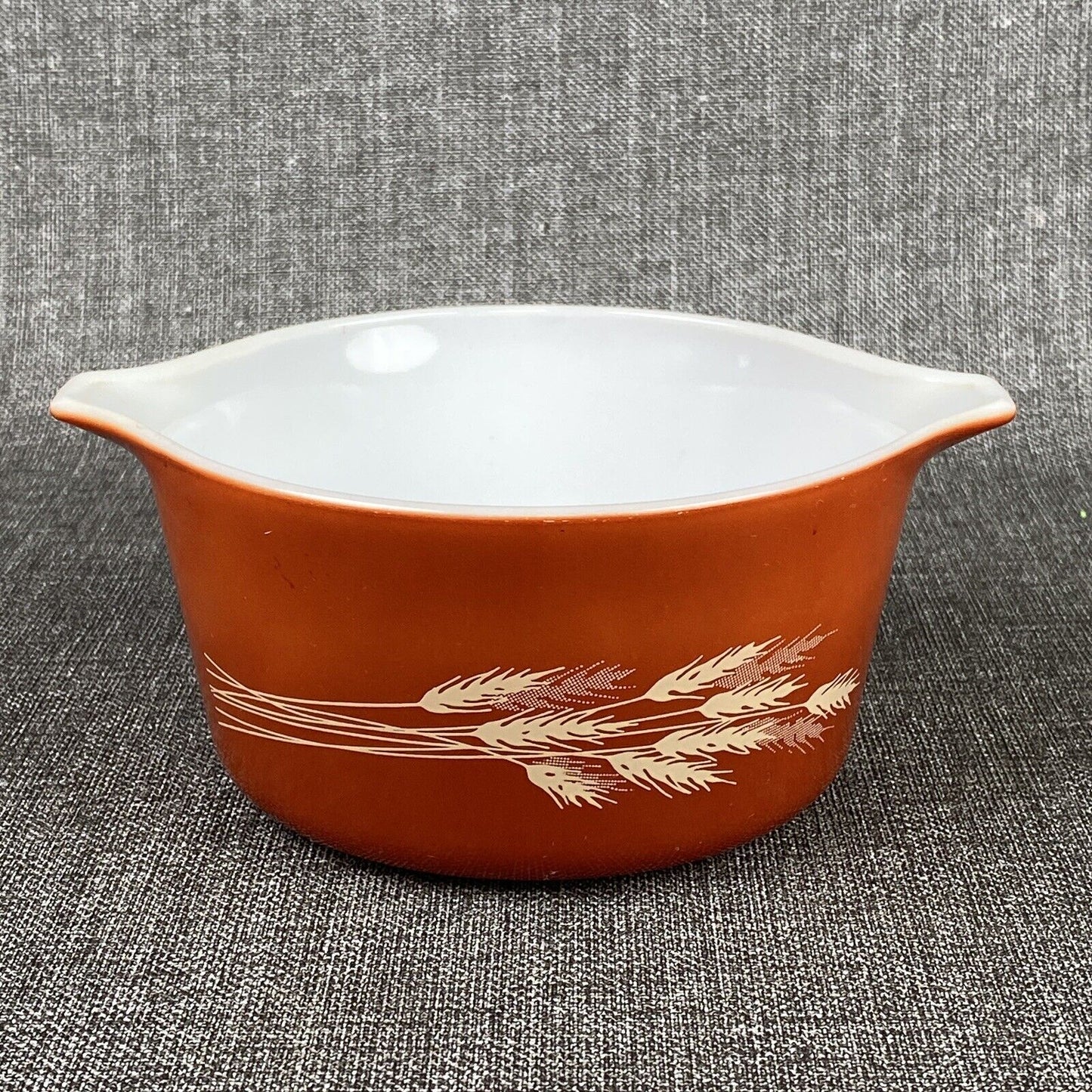 2 - Vintage Pyrex Autumn Harvest Wheat Mixing Bowls