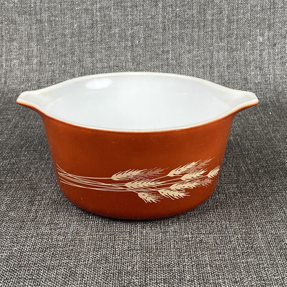 2 - Vintage Pyrex Autumn Harvest Wheat Mixing Bowls