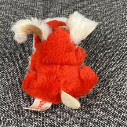 Vintage 1978 Russ Berrie Plush Stuffed Miniature Dog with Heart on Cheek