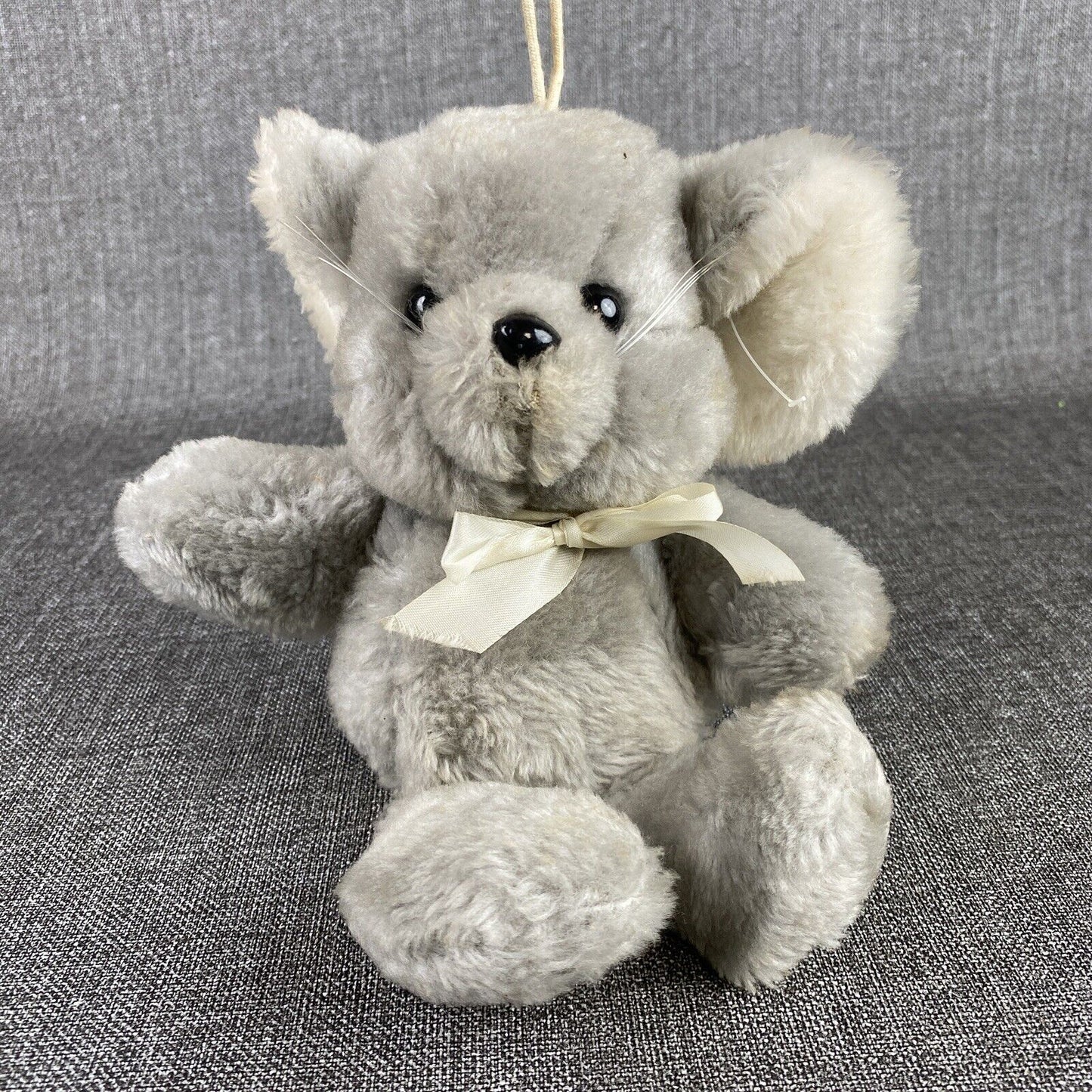 1979 Vintage 11" Dakin Mouse Plush Toy Grey