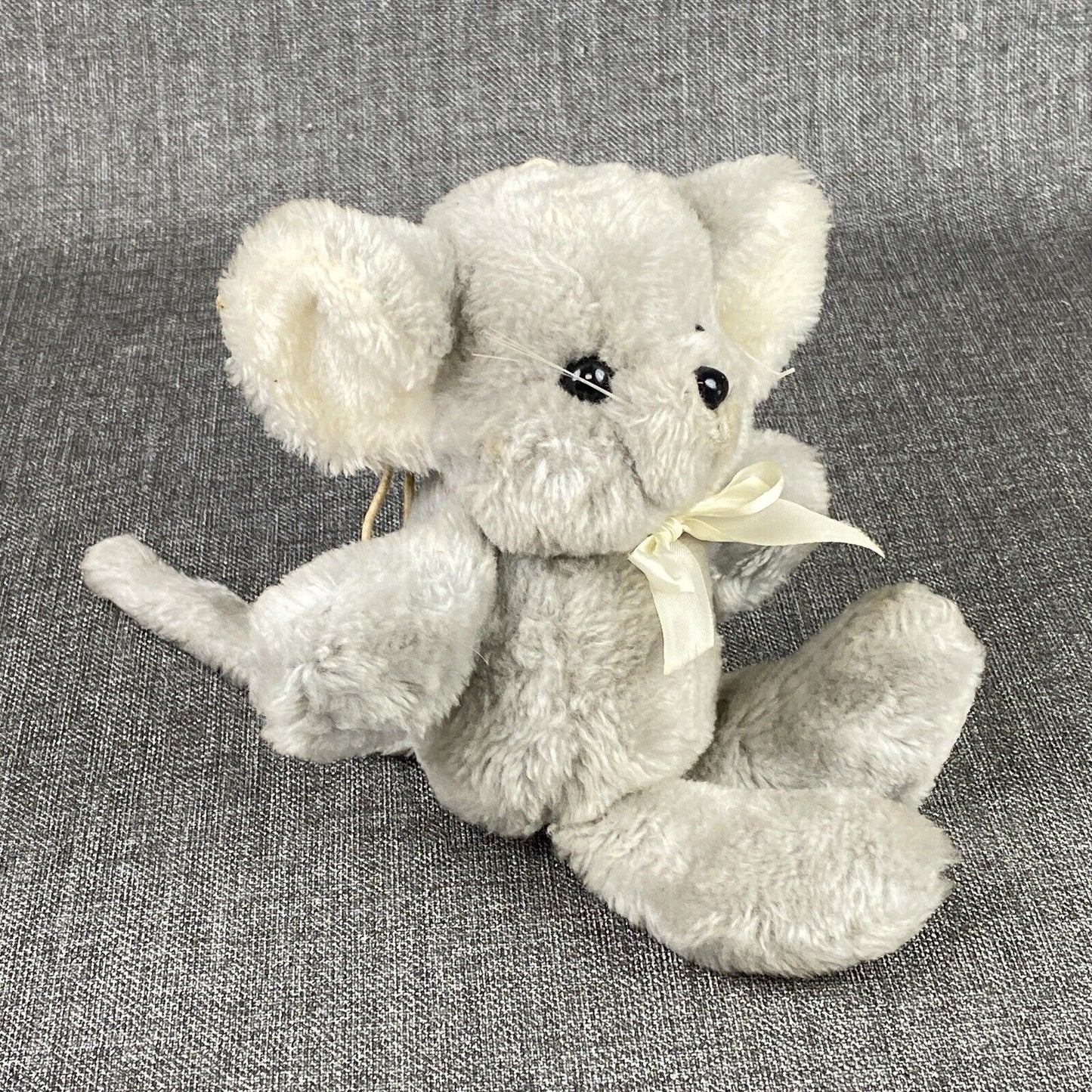 1979 Vintage 11" Dakin Mouse Plush Toy Grey