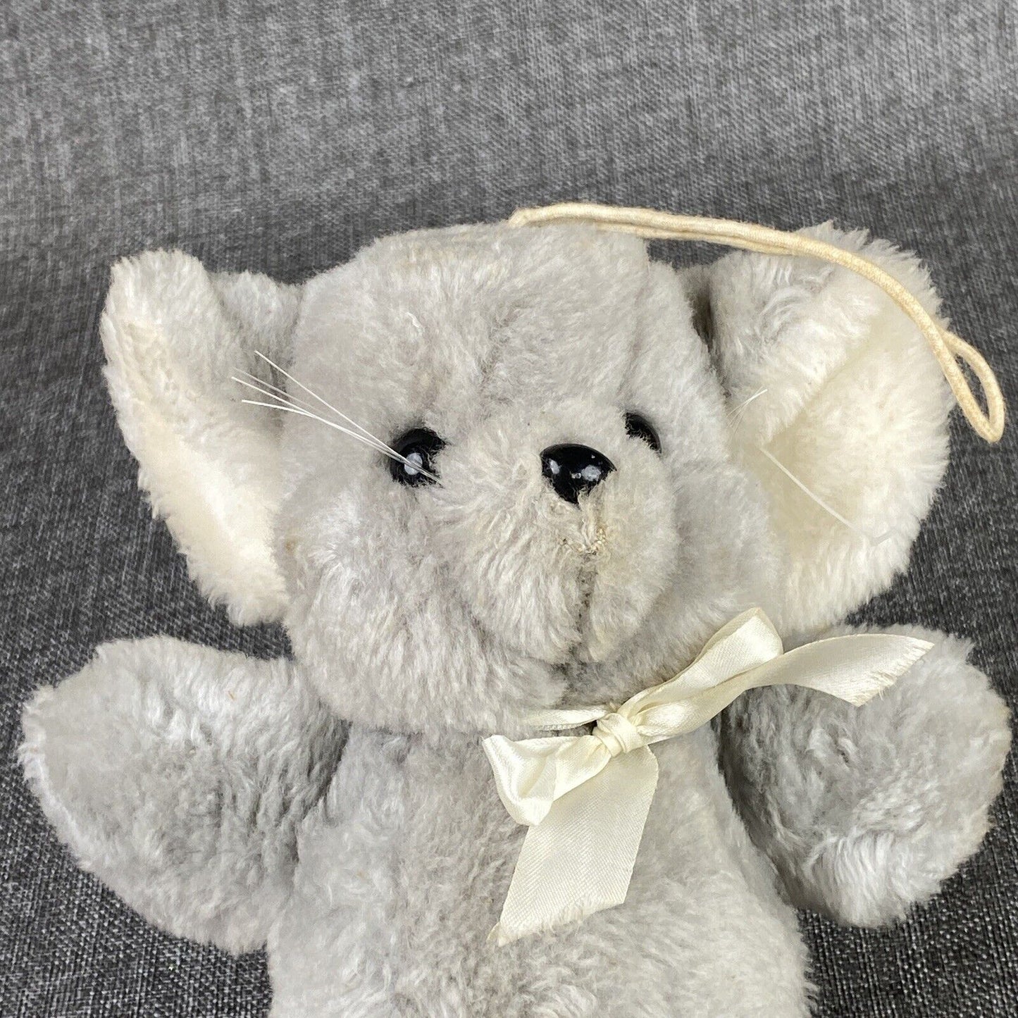 1979 Vintage 11" Dakin Mouse Plush Toy Grey