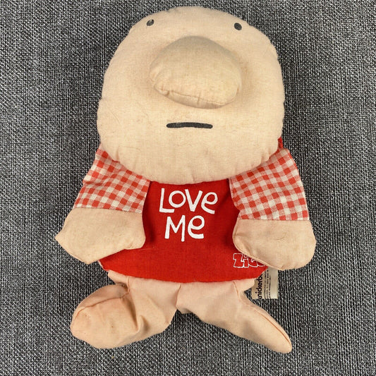 Vintage Knickerbocker Ziggy Doll Plush Love Me Red 8" Long