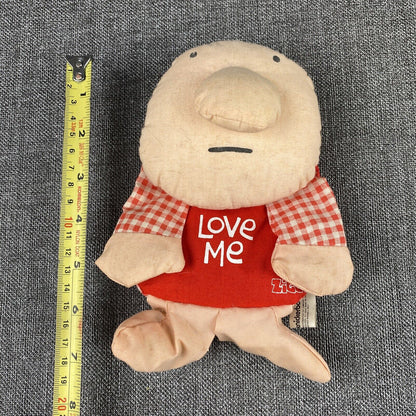 Vintage Knickerbocker Ziggy Doll Plush Love Me Red 8" Long