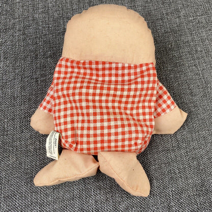 Vintage Knickerbocker Ziggy Doll Plush Love Me Red 8" Long