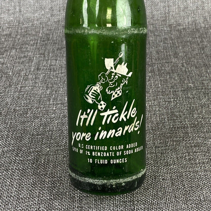 Vintage Mountain Dew 10oz Hillbilly Glass Bottle “It'll Tickle Yore Innards”Soda