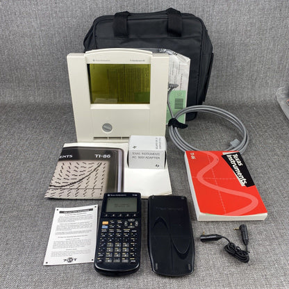 Texas Instruments TI-86 Graphing Calculator with Manual Bag & Viewer