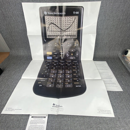 Texas Instruments TI-86 Graphing Calculator with Manual Bag & Viewer