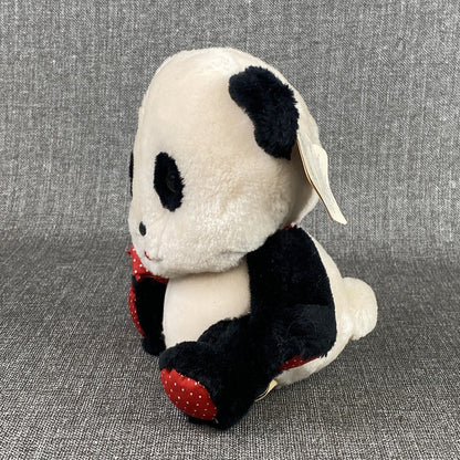 Vintage Dakin Panda Bear Black and White Plush Stuffed Animal Toy Applause 8”