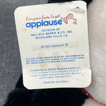 Vintage Dakin Panda Bear Black and White Plush Stuffed Animal Toy Applause 8”