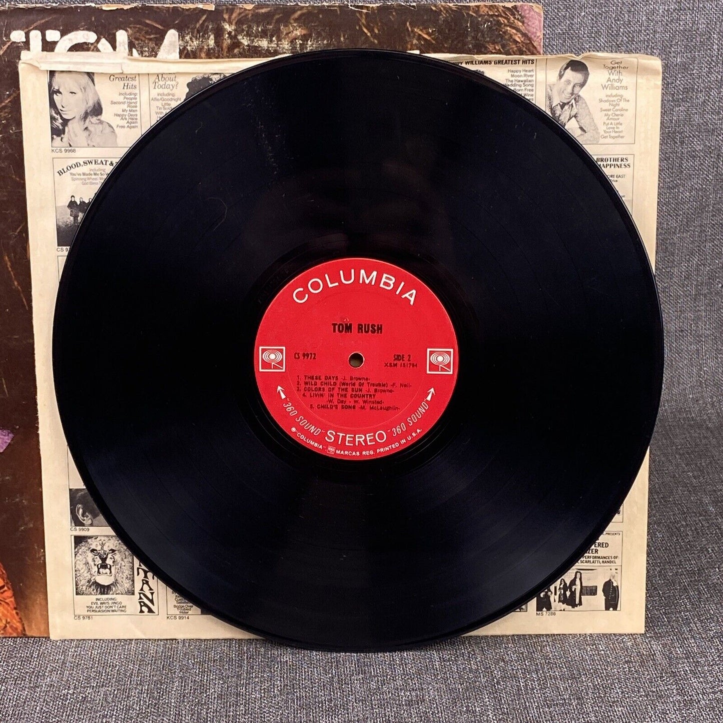 Tom Rush - Self Titled - 1970 Vinyl LP Record Album