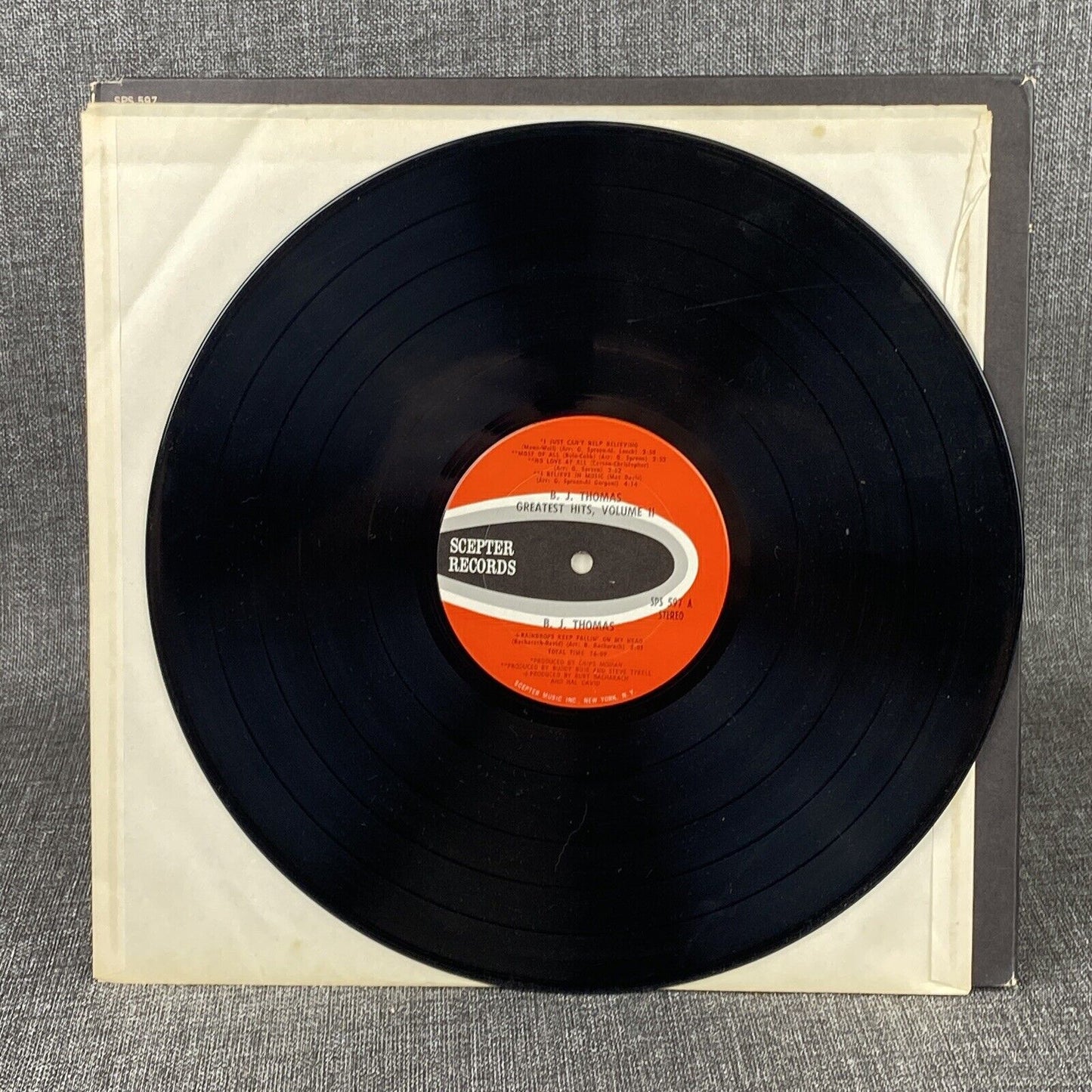 Greatest Hits Vol 2 LP Record Vinyl B.J. Thomas 597