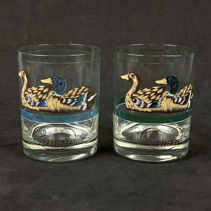 Vitnage Cera Glass Ducks Bar Cocktail Glasses Old Fashioned Set Of 3