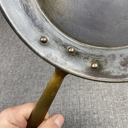 Vintage COPRAL Copper 9.75” Skillet Frying Pan Portugal Rolled Edge