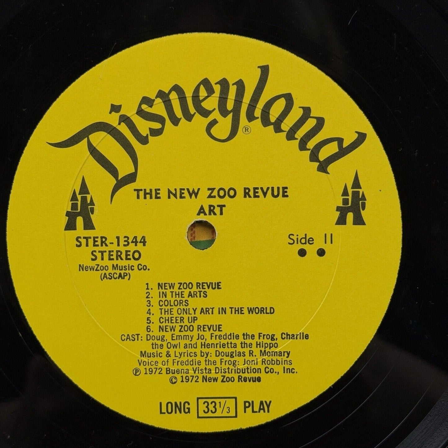 The New Zoo Revue Disneyland Vinyl Record LP