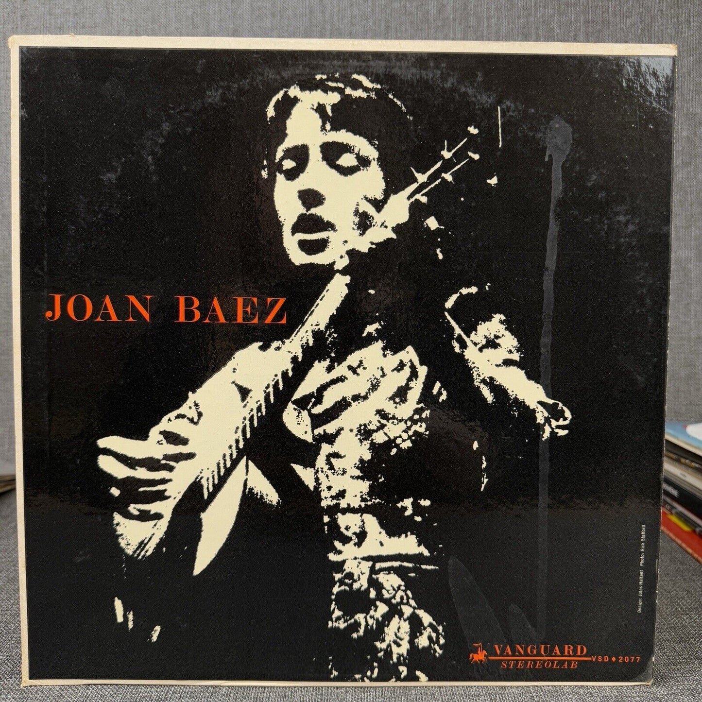 Joan Baez Self Titled Folk Record 1968 Vinyl Record LP