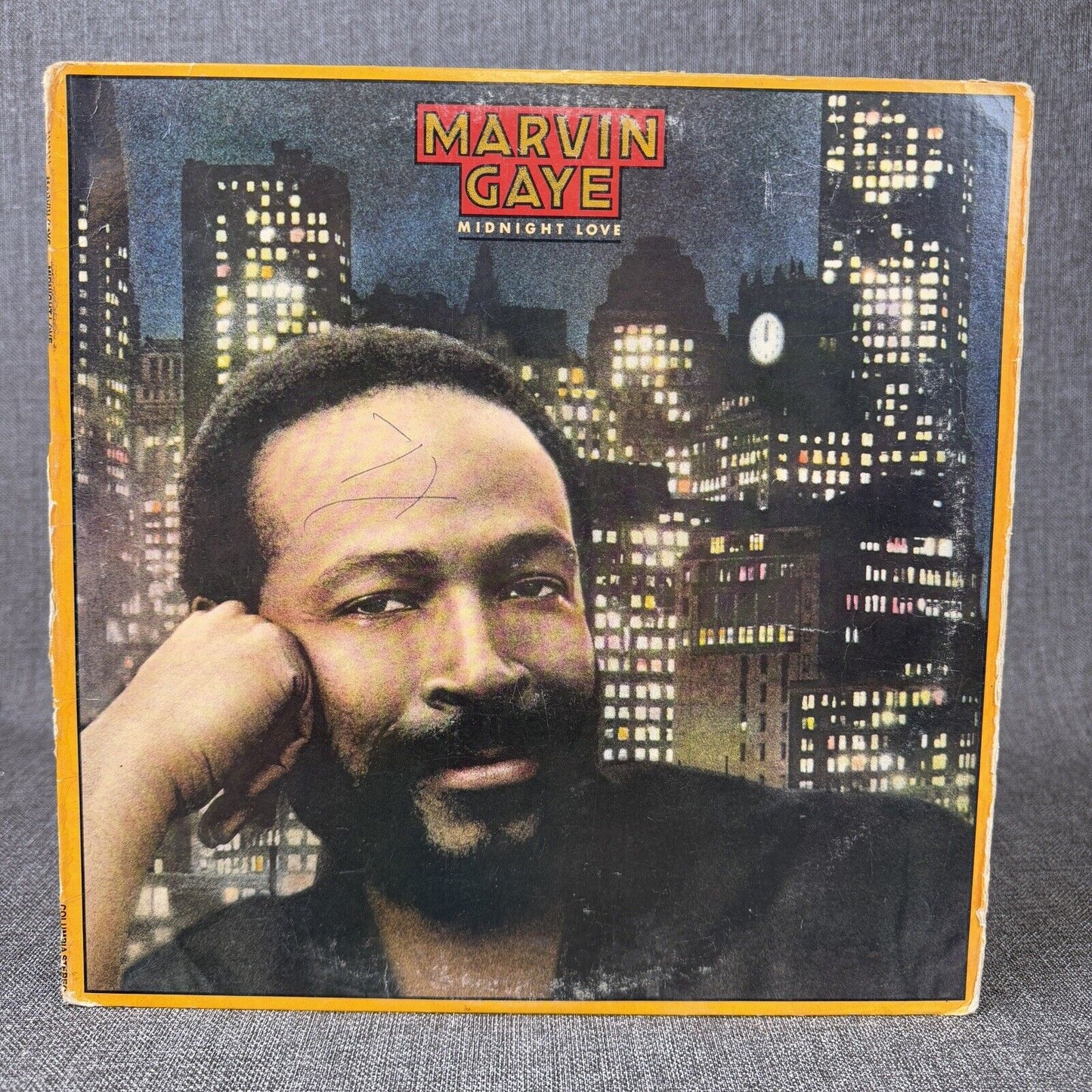 Marvin Gaye Midnight Love Vinyl Record 1982 by Columbia Records PC 38197