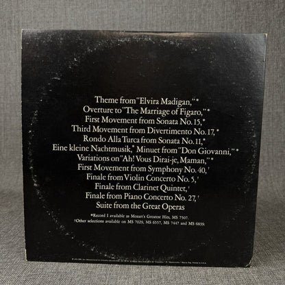 Mozart The Greatest Hits 2 Vinyl Records 1972 CBS Inc