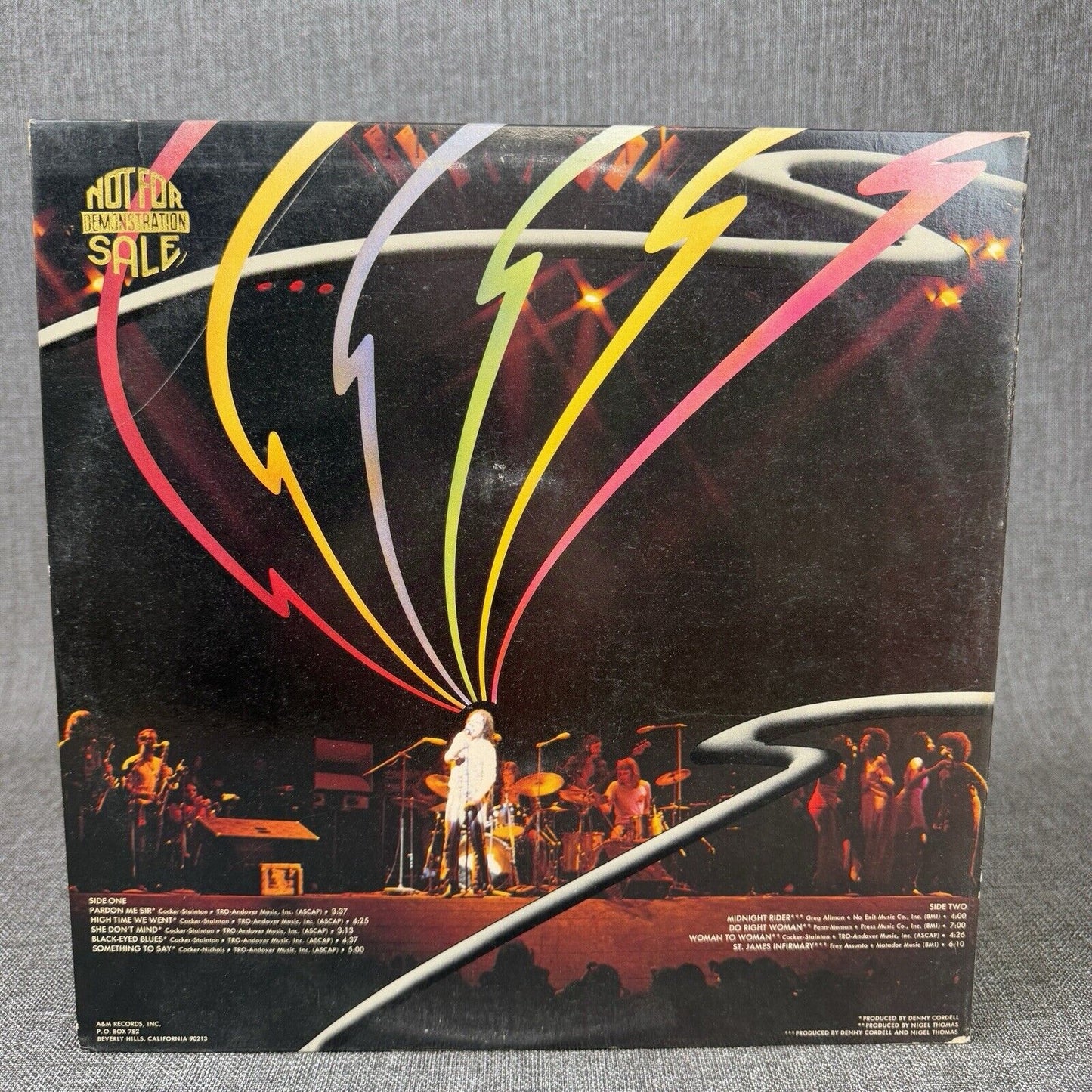 Joe Cocker self-titled LP Vinyl Record 1972 A&M records SP- 4368 Promo NM