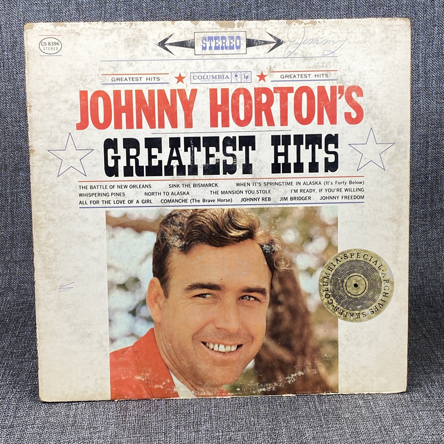 Johnny Horton's Greatest Hits Vinyl Record